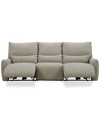 Olper 3-Pc. Fabric Zero Wall Sofa with 2 Power Recliners Chairs, Created for Macy's