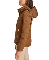 Calvin Klein Women's Faux-Fur-Lined Hooded Puffer Coat