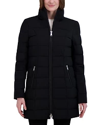 Laundry By Shelli Segal Women's Faux-Fur-Trim Hooded Puffer Coat
