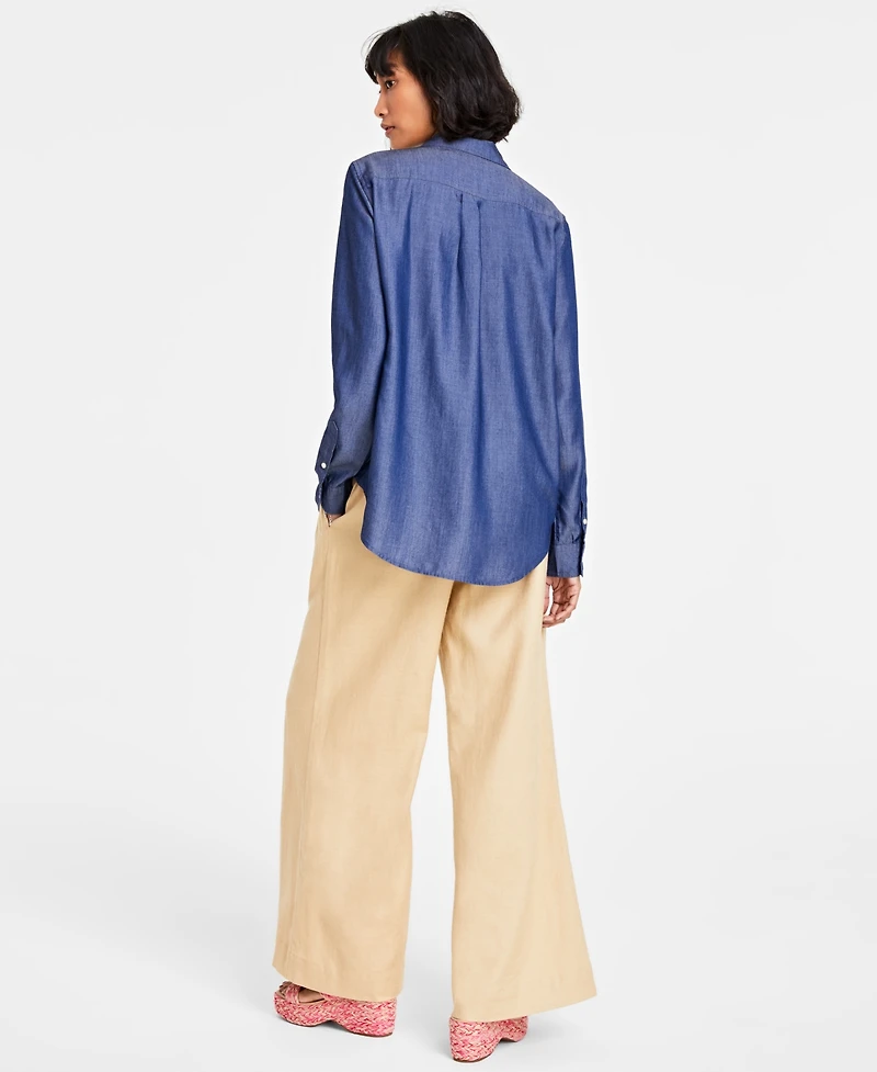 On 34th Women's Chambray Shirt, Created for Macy's