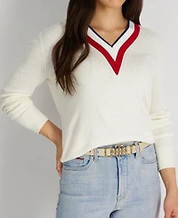 Tommy Hilfiger Women's Skinny Double Ended Horsebit Buckle Dress Casual Belt