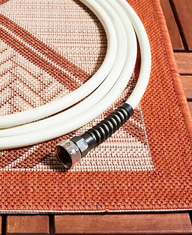 Safavieh Courtyard CY7570 Cream and Terracotta 5'3" x 7'7" Outdoor Area Rug