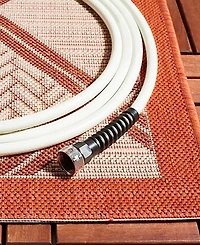 Safavieh Courtyard CY7570 Cream and Terracotta 5'3" x 7'7" Outdoor Area Rug