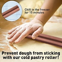 Zulay Kitchen Rolling Pin for Making Cookies, Pastries, Pizza, Pies and Pastas