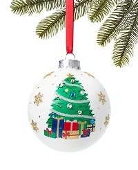 Holiday Lane Feliz Navidad 2025 Glass Christmas Tree Ball Ornament, Exclusively at Macy's