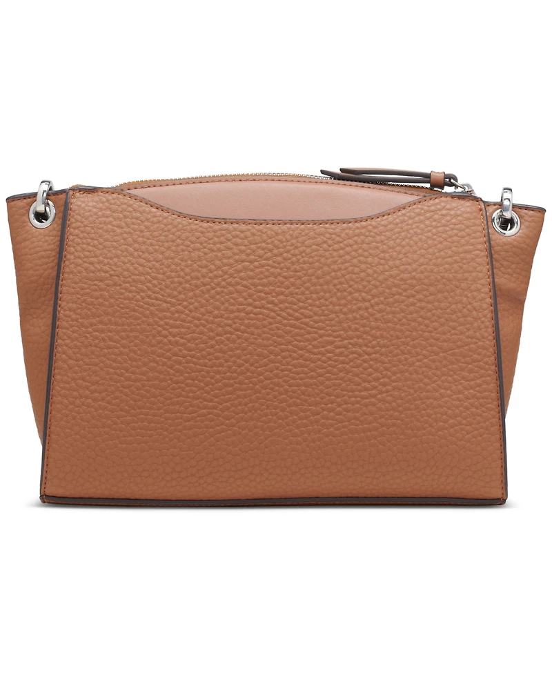 Calvin Klein Garnet Adjustable Top Zipper Crossbody