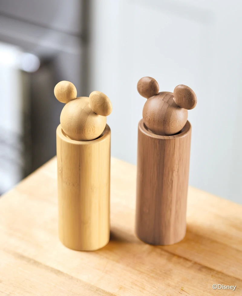 Disney Monochrome Bamboo Salt and Pepper Grinders