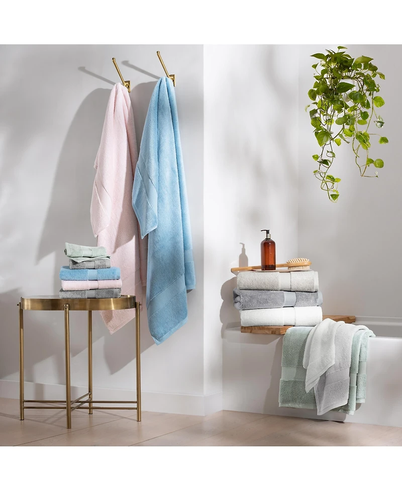 Aston & Arden Egyptian Cotton Luxury Bathroom Towel Set (6 Pieces: 2 Bath Towels 30x54, Hand 16x30, Washcloths 13x13), 600GSM, Seven Color