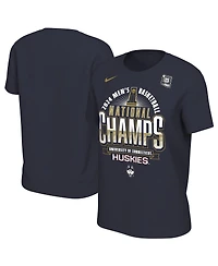 Nike Men's Navy Uconn Huskies 2024 Ncaa Men's Basketball National Champions Locker Room T-Shirt