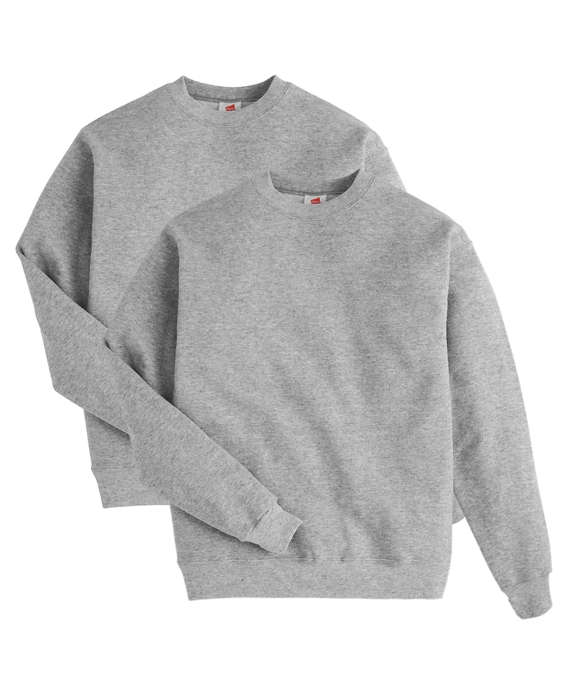 Hanes EcoSmart Men's Fleece Sweatshirt, 2-Pack