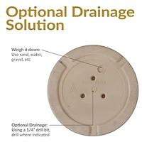 Franklin 20" Outdoor Plant Pot - Uv-Resistant Polyresin Flowerpot for Indoor or Outdoor Use