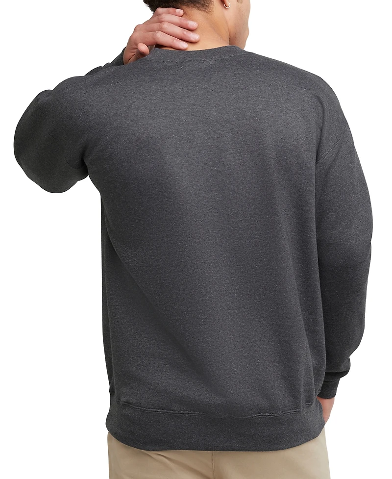 Hanes Ultimate Men's Heavyweight Fleece Crewneck Sweatshirt