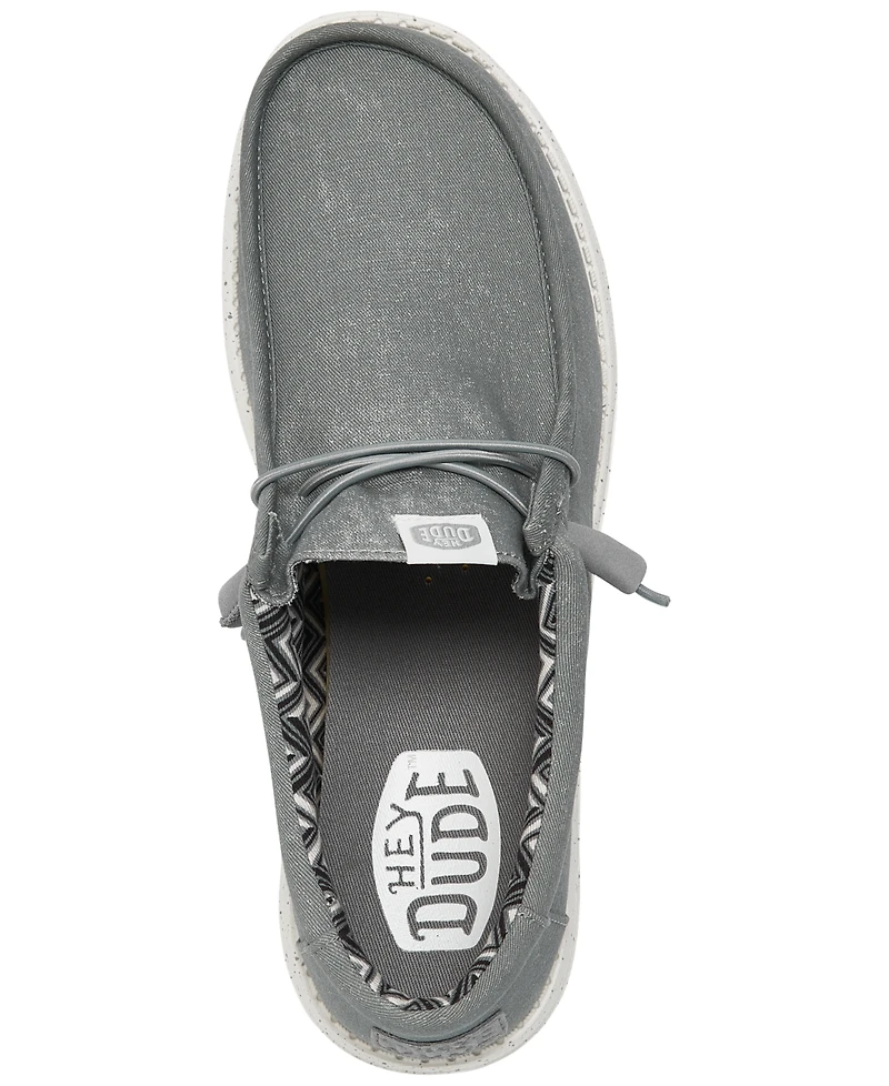 Hey Dude Men's Wally Canvas Casual Moccasin Sneakers from Finish Line