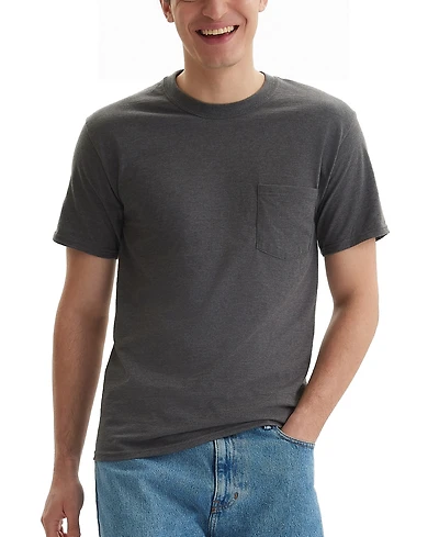 Hanes Beefy-t Unisex Pocket T-Shirt, 2-Pack