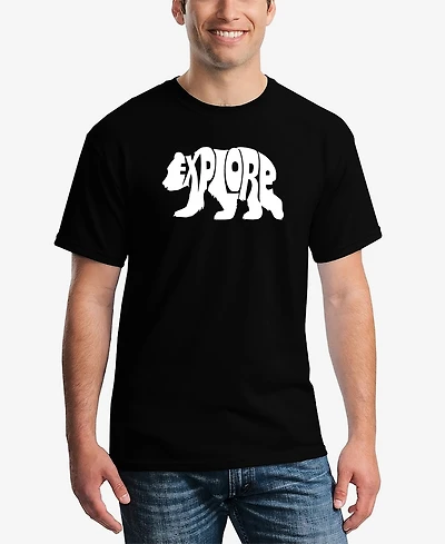 La Pop Art Explore - Men's Word T-Shirt