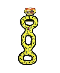 Tuffy Ultimate 3WayTug Yellow Bone, Dog Toy