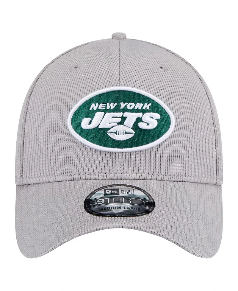 New Era Men's Gray York Jets Active 39thirty Flex Hat