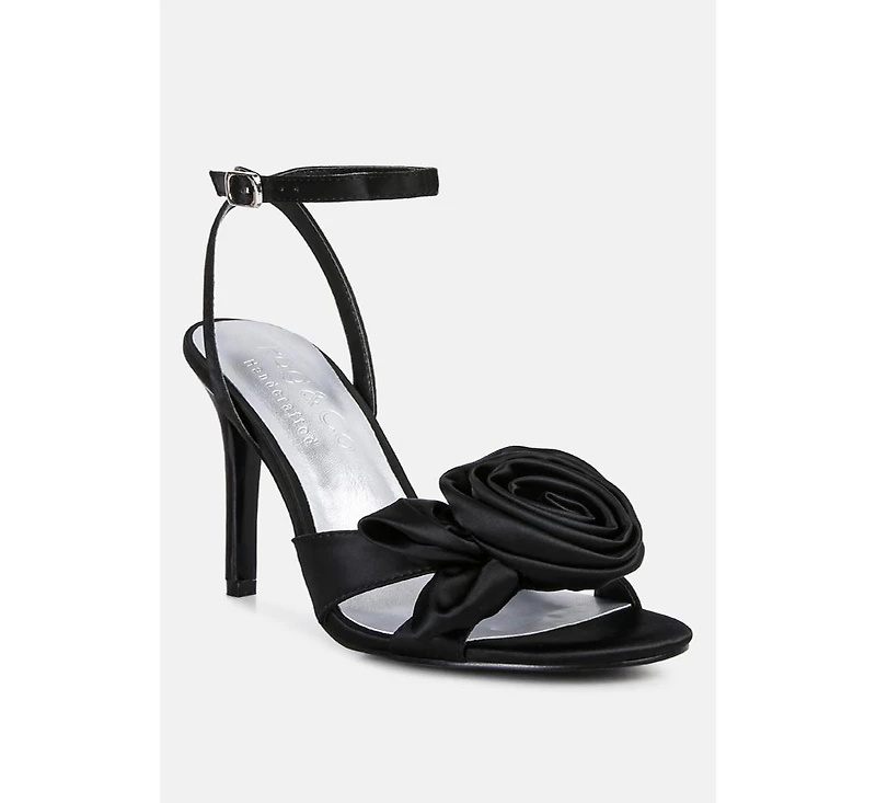 Chaumet Womens Rose Bow Embellished Sandals