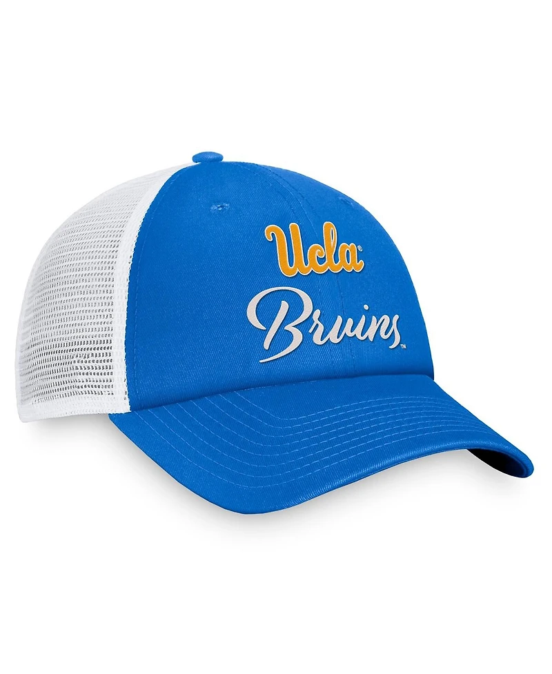 Women's Top of the World Blue/White Ucla Bruins Charm Trucker Adjustable Hat