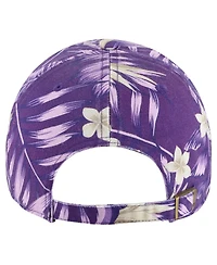 47 Brand Men's Purple Los Angeles Lakers Tropicalia Floral Clean Up Adjustable Hat