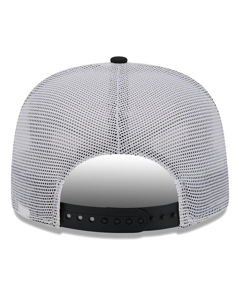 New Era Men's Black Brooklyn Nets Court Sport Speckle 9Fifty Snapback Hat
