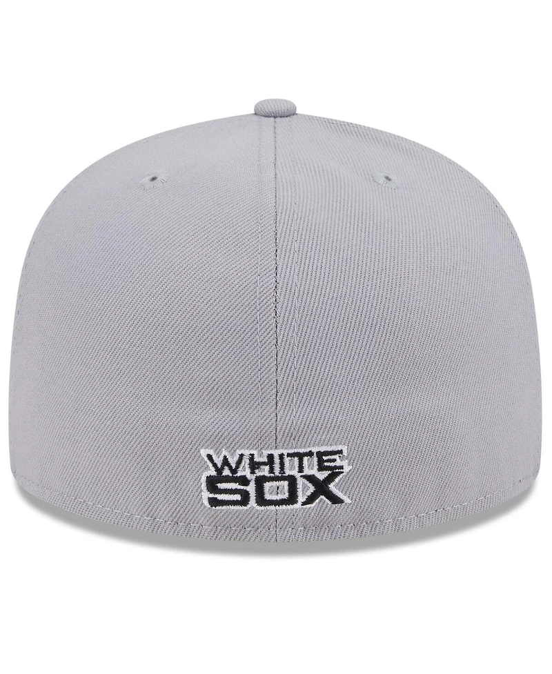 New Era Men's Black/Gray Chicago White Sox Gameday Sideswipe 59Fifty Fitted Hat