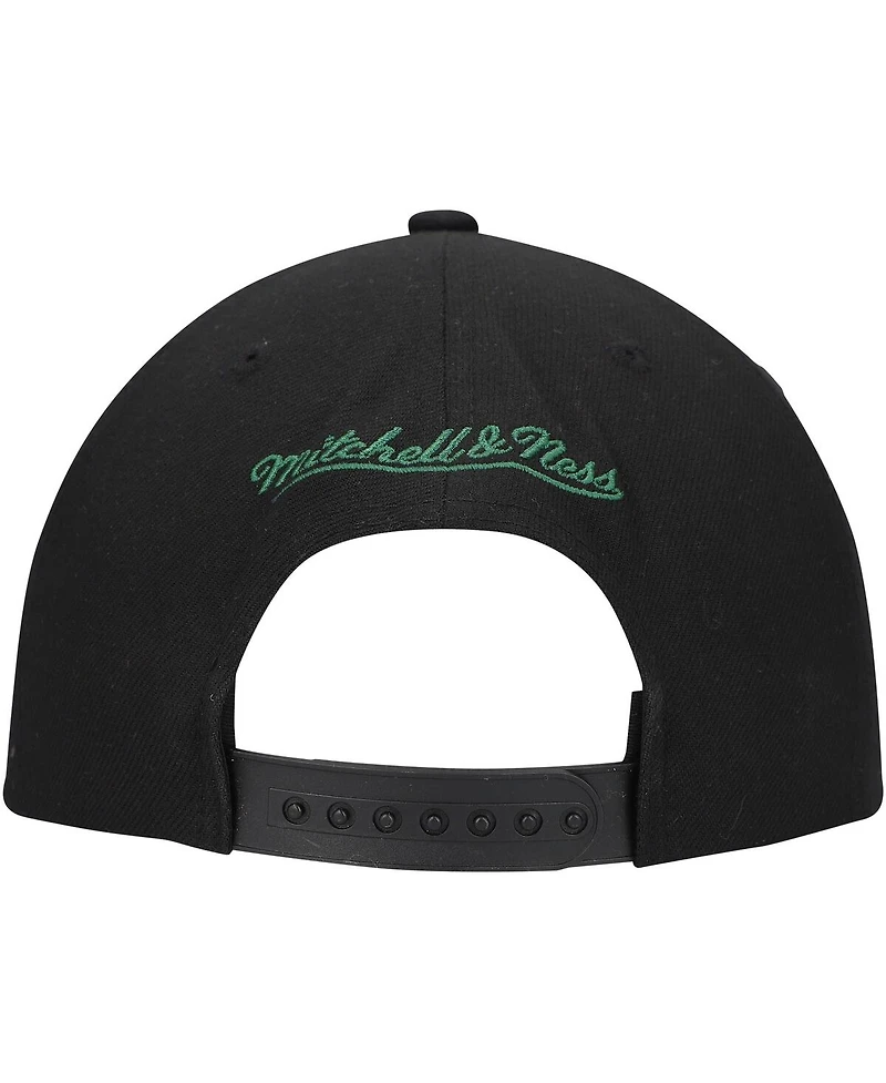 Mitchell Ness Men's Black New Jersey Devils Core Team Script 2.0 Snapback Hat