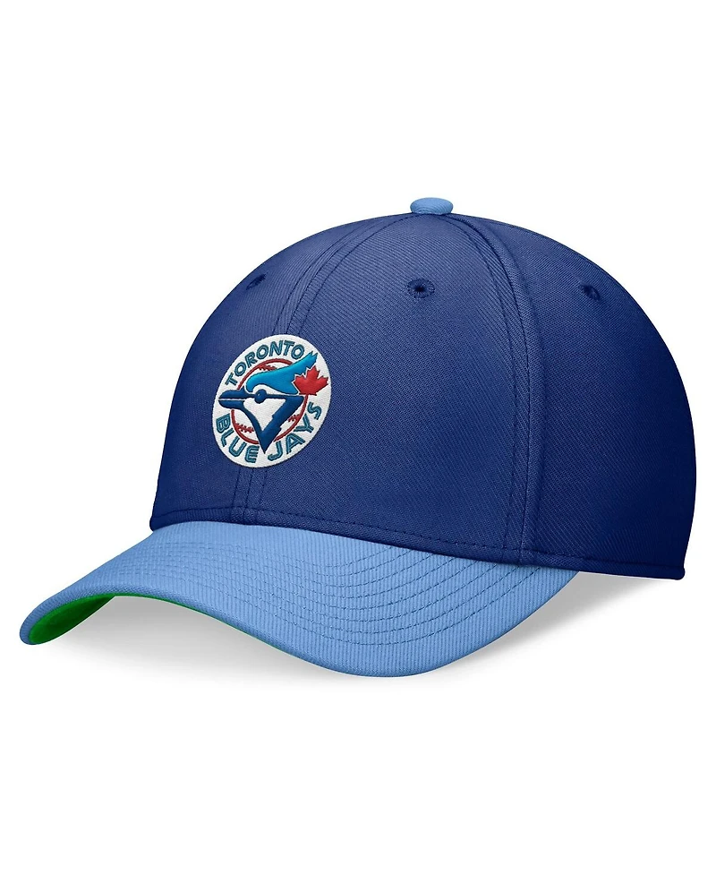 Nike Men's Royal/Powder Blue Toronto Blue Jays Cooperstown Collection Rewind Swooshflex Performance Hat