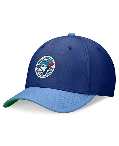 Nike Men's Royal/Powder Blue Toronto Blue Jays Cooperstown Collection Rewind Swooshflex Performance Hat