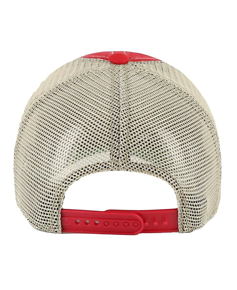 47 Brand Men's Red Nc State Wolfpack Trawler Clean Up Adjustable Hat