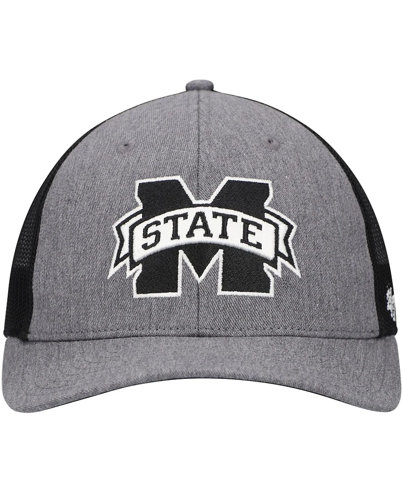 47 Brand Men's Charcoal Mississippi State Bulldogs Carbon Trucker Adjustable Hat