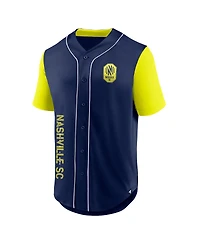Fanatics Branded Men's Navy Nashville Sc Balance Fashion Baseball Jersey