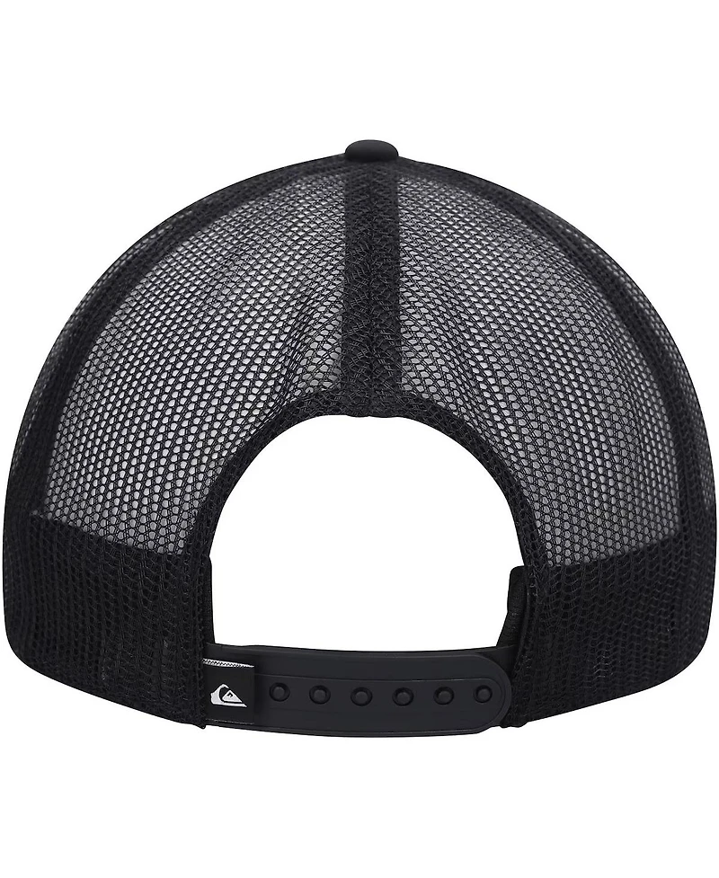 Quicksilver Men's Black Groundswell Trucker Snapback Hat