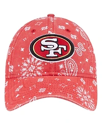 New Era Women's Scarlet San Francisco 49ers Paisley 9Twenty Adjustable Hat