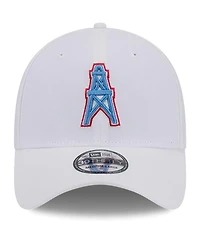 New Era Men's White Tennessee Titans Main 39Thirty Flex Hat