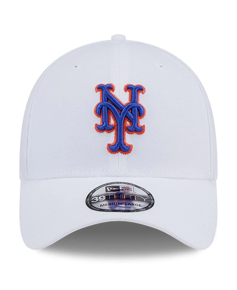 New Era Men's White York Mets Evergreen 39Thirty Flex Hat