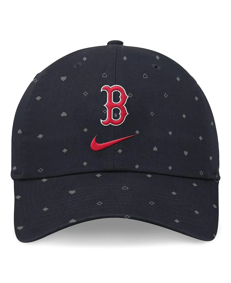 Nike Men's Navy Boston Red Sox Primetime Print Club Adjustable Hat