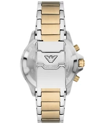 Emporio Armani Men's World Explorer Chronograph Two-Tone Stainless Steel Bracelet Watch 43mm