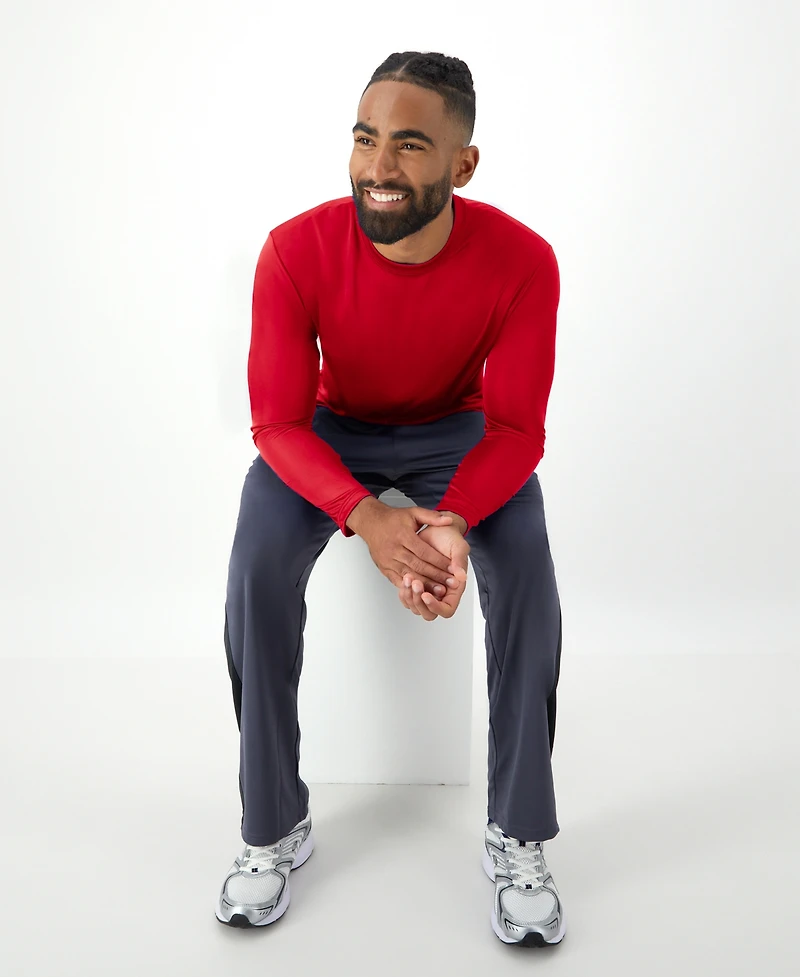 Hanes Sport Men's Cool Dri Performance Long Sleeve T-Shirt, 2-Pack