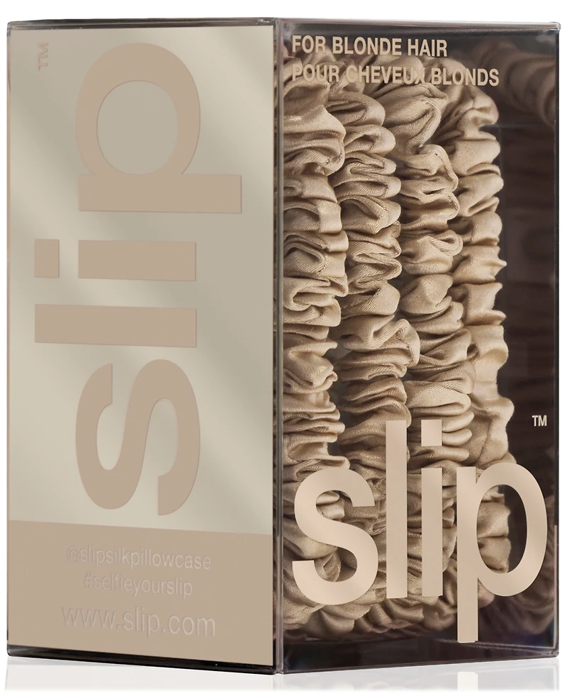 Slip 4-Pc. Pure Silk Back-to-Basics Skinny Scrunchies Set