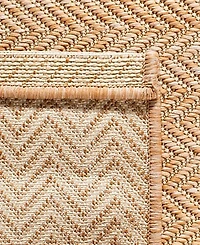 Safavieh Courtyard CY8022 Natural and Cream 5'3" x 7'7" Sisal Weave Outdoor Area Rug