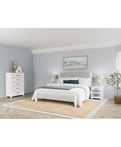 Catriona 3pc Bedroom Set (King Upholstered Bed, Chest & Open Nightstand), Created for Macy's