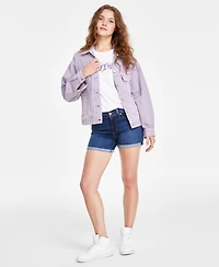 Levi's Women's Mid Rise Mid-Length Stretch Shorts
