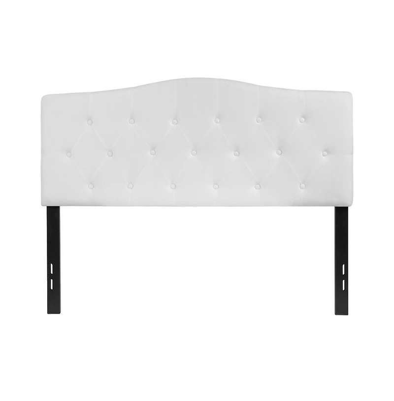 Arched Full Button Tufted Upholstered Headboard