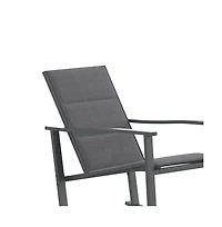 Brevyn Set Of 2 Flex Comfort Outdoor Rocking Chairs With Steel Frames
