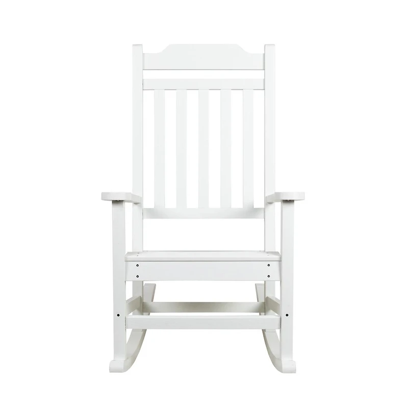 Merrick Lane Set Of 2 Hillford Poly Resin Indoor/Outdoor Rocking Chairs