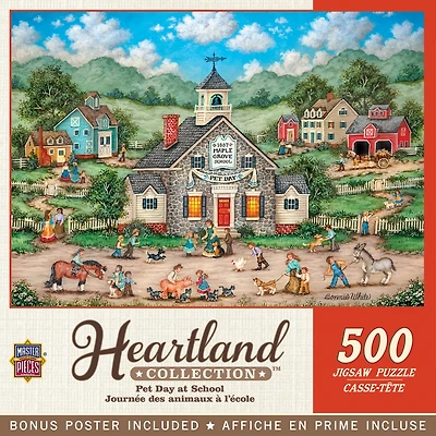 Masterpieces Heartland - Pet Day at School 500 Piece Jigsaw Puzzle