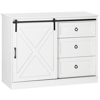 Homcom Farmhouse Kitchen Buffet Cabinet with Storage,
