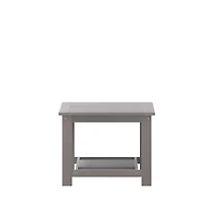 Riviera All-Weather Poly Resin Wood Two Tiered Adirondack Slatted Coffee Conversation Table