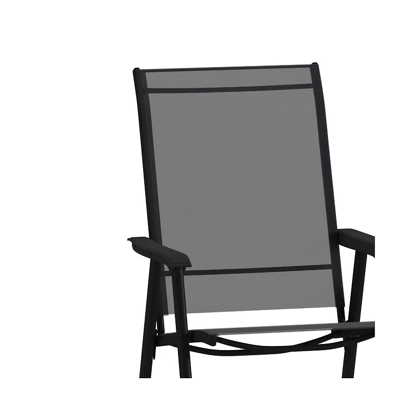 Outdoor Folding Patio Sling Chair / Portable (2 Pack)
